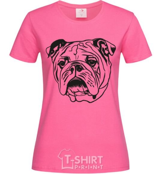 Women's T-shirt Sad bulldog heliconia фото