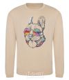 Sweatshirt Hippie bulldog sand фото