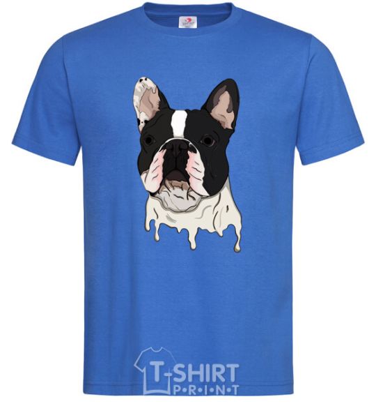 Men's T-Shirt Bulldog illustration royal-blue фото