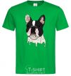 Men's T-Shirt Bulldog illustration kelly-green фото