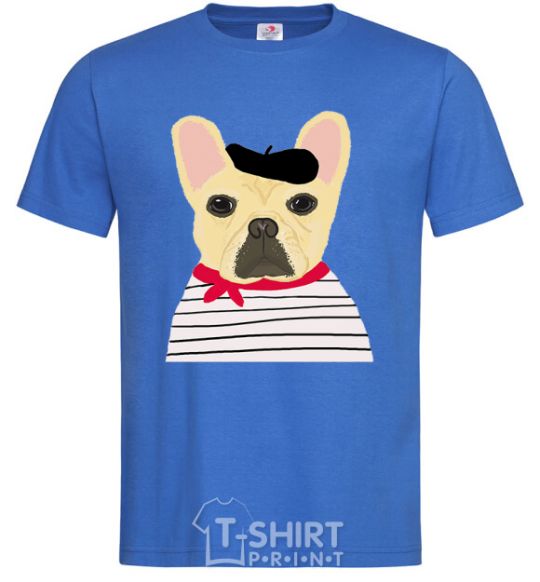 Men's T-Shirt Bulldog sailor royal-blue фото