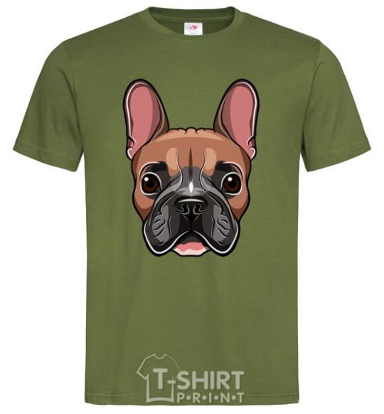 Men's T-Shirt Bulldog face painting millennial-khaki фото