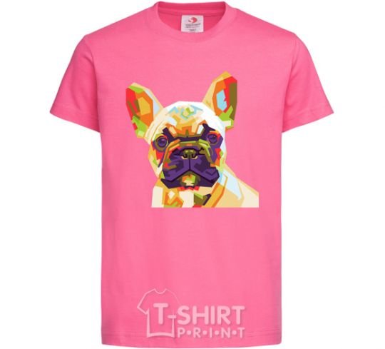 Kids T-shirt Multicolor bulldog heliconia фото