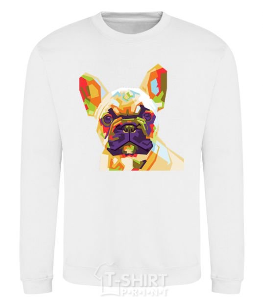 Sweatshirt Multicolor bulldog White фото