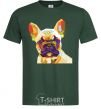 Мужская футболка Multicolor bulldog Темно-зеленый фото