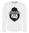 Sweatshirt Gorilla in glasses White фото