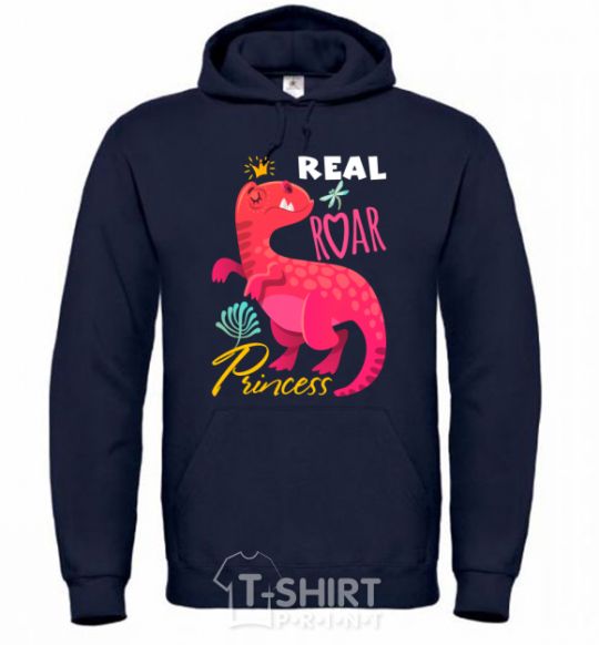 Men`s hoodie Real roar princess navy-blue фото