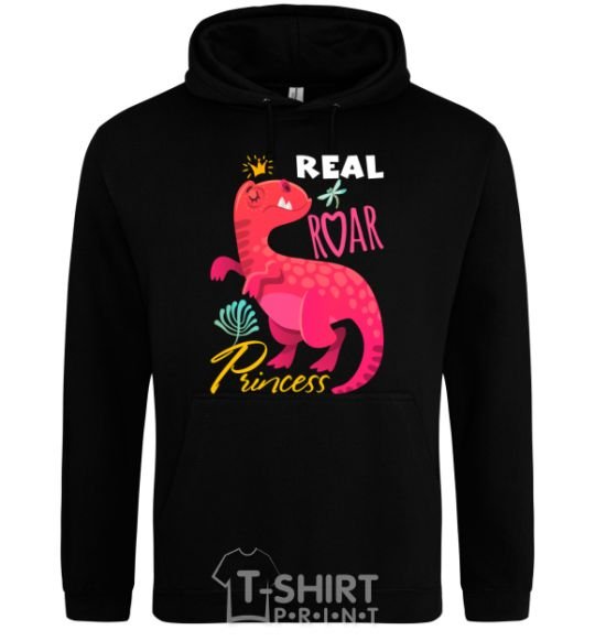 Men`s hoodie Real roar princess black фото