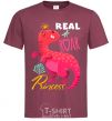 Men's T-Shirt Real roar princess burgundy фото