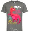 Men's T-Shirt Real roar princess dark-grey фото