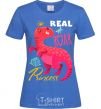 Women's T-shirt Real roar princess royal-blue фото