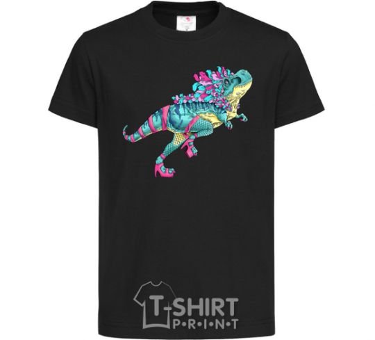 Kids T-shirt T-Rex cabaret black фото