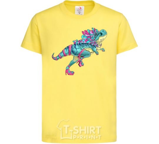 Kids T-shirt T-Rex cabaret cornsilk фото