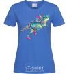 Women's T-shirt T-Rex cabaret royal-blue фото