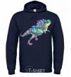 Men`s hoodie T-Rex cabaret navy-blue фото