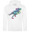 Men`s hoodie T-Rex cabaret White фото