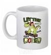 Ceramic mug Let the world hear your roar White фото