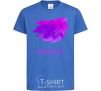 Kids T-shirt Aquarius paints royal-blue фото