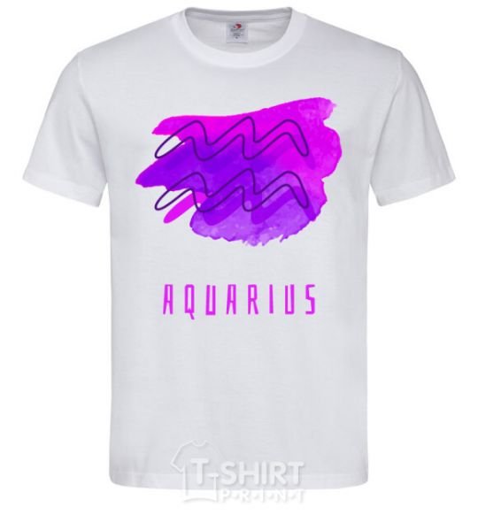 Men's T-Shirt Aquarius paints White фото