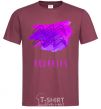 Men's T-Shirt Aquarius paints burgundy фото