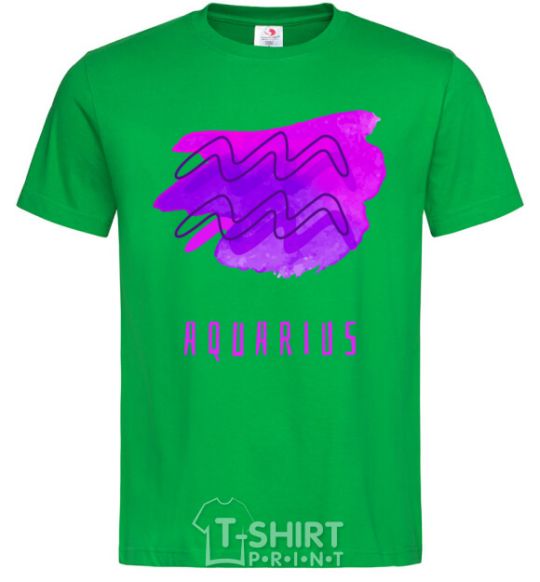 Men's T-Shirt Aquarius paints kelly-green фото