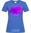 Women's T-shirt Aquarius paints royal-blue фото