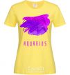 Women's T-shirt Aquarius paints cornsilk фото
