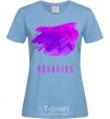 Women's T-shirt Aquarius paints sky-blue фото