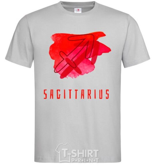 Men's T-Shirt Sagittarius colors grey фото