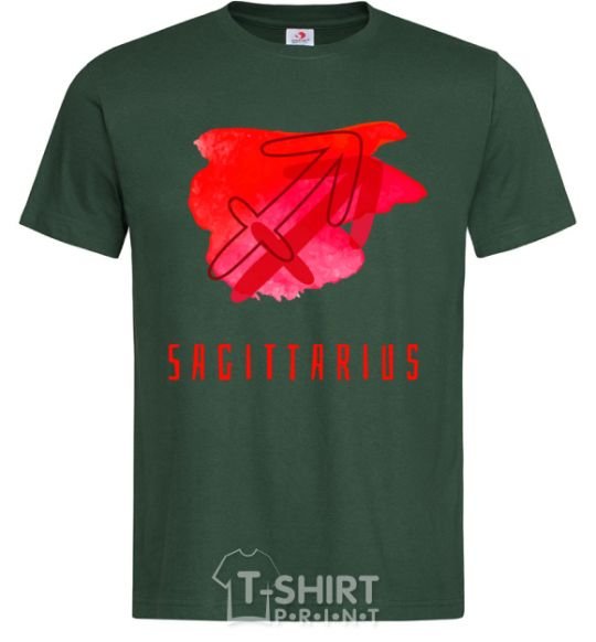 Men's T-Shirt Sagittarius colors bottle-green фото