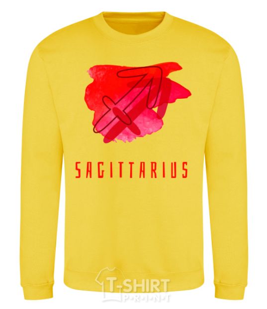 Sweatshirt Sagittarius colors yellow фото