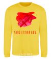 Sweatshirt Sagittarius colors yellow фото