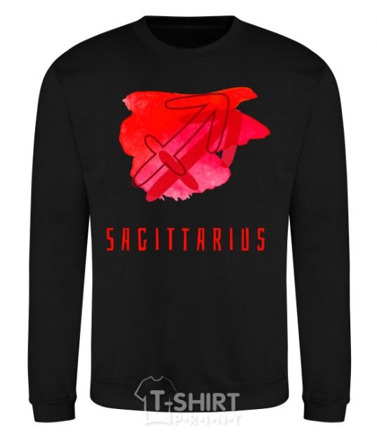 Sweatshirt Sagittarius colors black фото