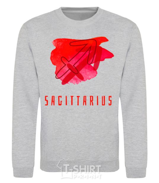 Sweatshirt Sagittarius colors sport-grey фото