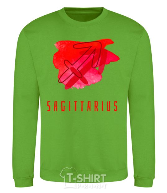 Sweatshirt Sagittarius colors orchid-green фото