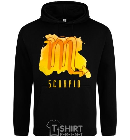 Men`s hoodie Краски скорпион black фото