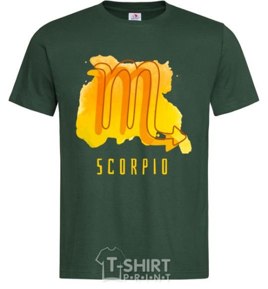 Мужская футболка Краски скорпион Темно-зеленый фото
