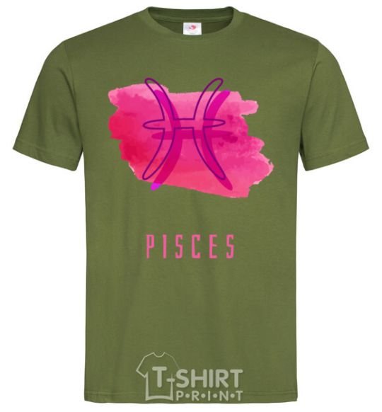 Men's T-Shirt pisces colors millennial-khaki фото