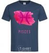 Men's T-Shirt pisces colors navy-blue фото