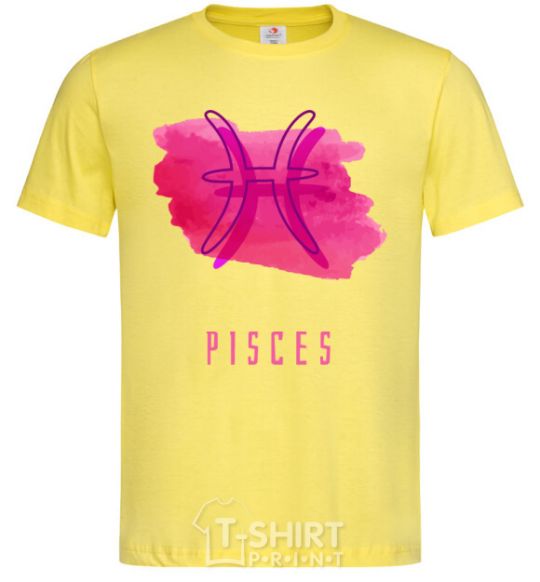 Men's T-Shirt pisces colors cornsilk фото