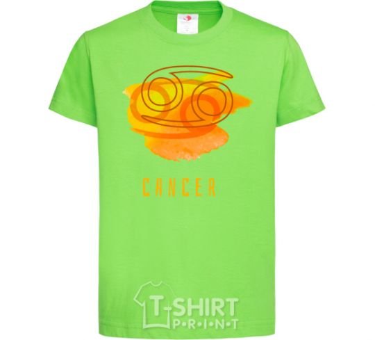 Kids T-shirt Cancer paints orchid-green фото