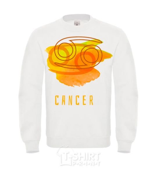 Sweatshirt Cancer paints White фото