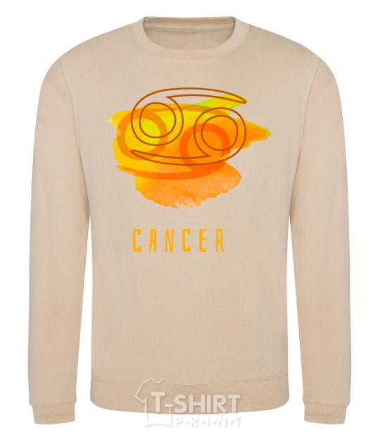 Sweatshirt Cancer paints sand фото