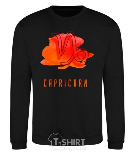 Sweatshirt Capricorn paints black фото