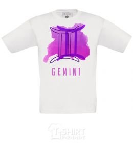 Kids T-shirt Twin colors White фото