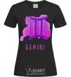 Women's T-shirt Twin colors black фото