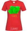 Women's T-shirt Paint scales red фото