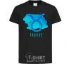 Kids T-shirt Taurus blue paints black фото