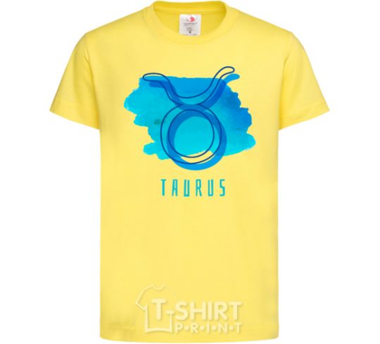 Детская футболка Краски телец голубые Лимонный фото