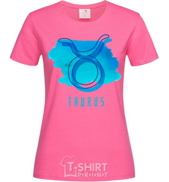 Women's T-shirt Taurus blue paints heliconia фото